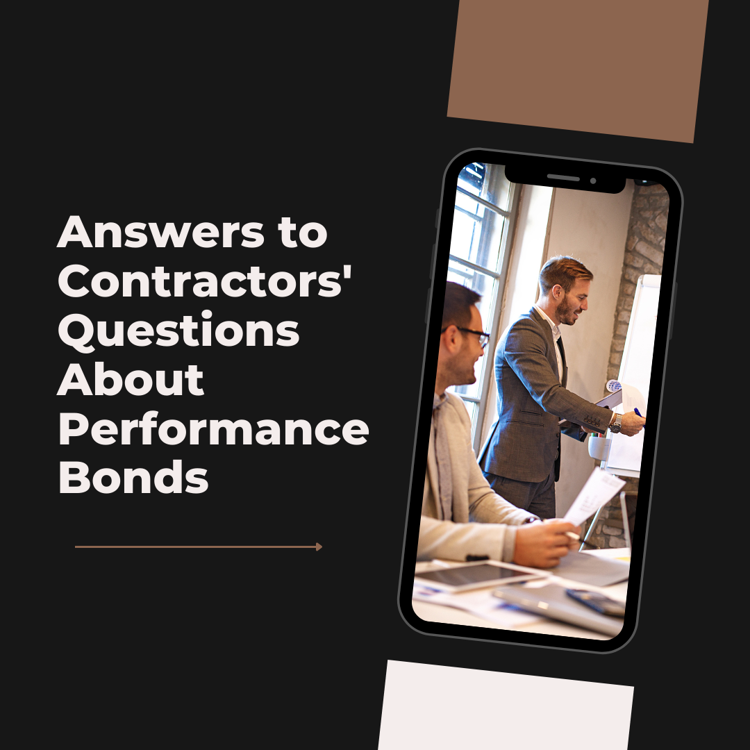 performance bond - where can I obtain a performance bond - phone with an image of a man presenting