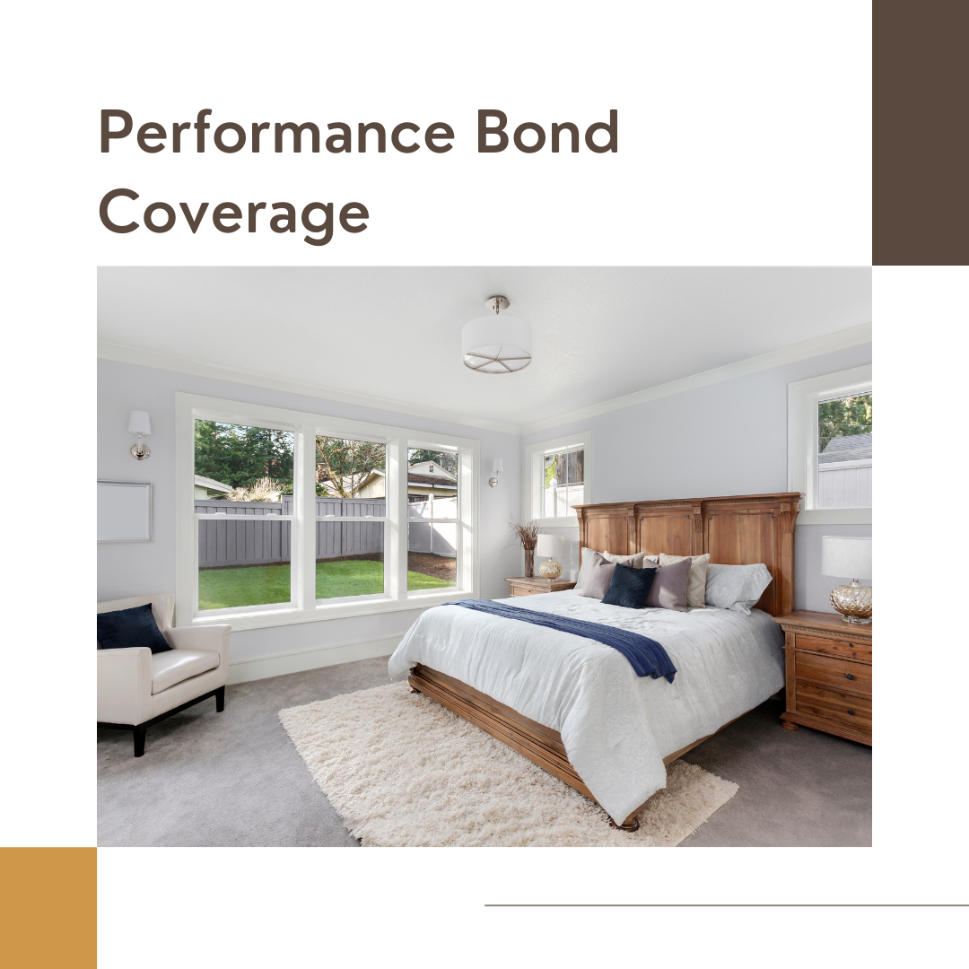 performance bond - who is covered in a performance bond - bedroom in white theme