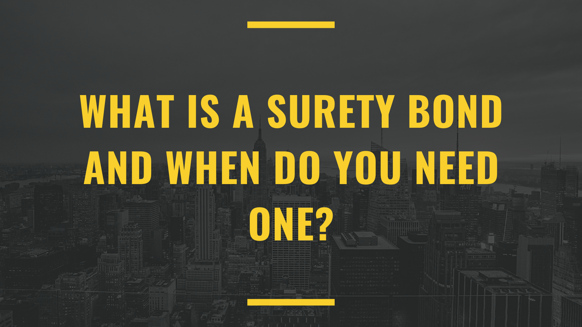 surety bond - what is a surety bond - top view of buildings