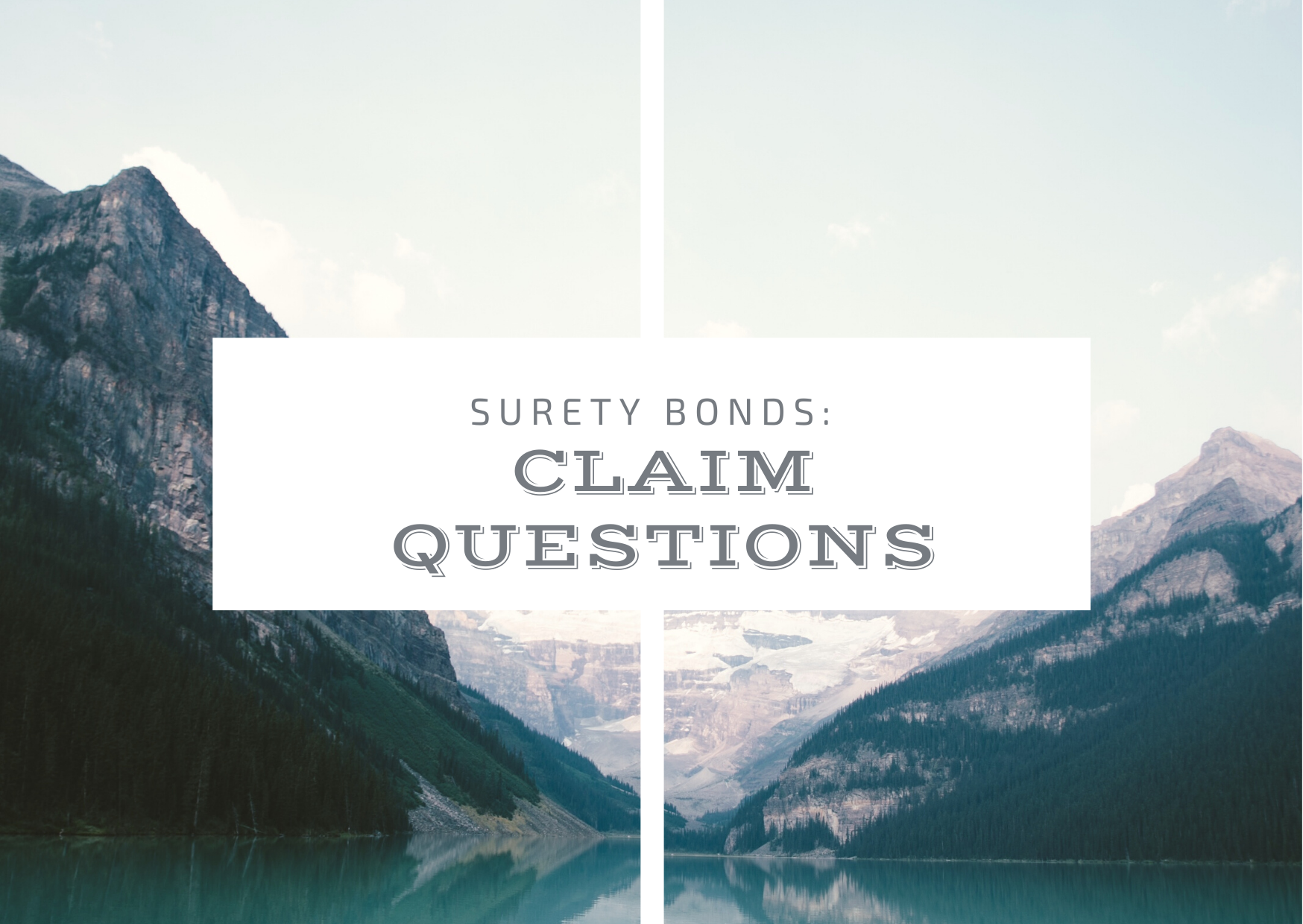 surety bond - what happens if a claim is filed against my bond - nature