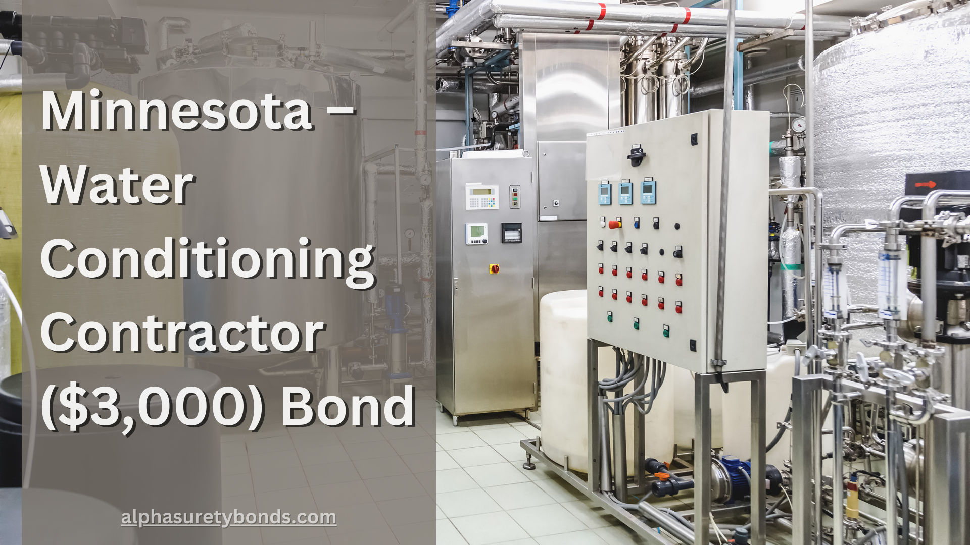 Minnesota – Water Conditioning Contractor ($3,000) Bond