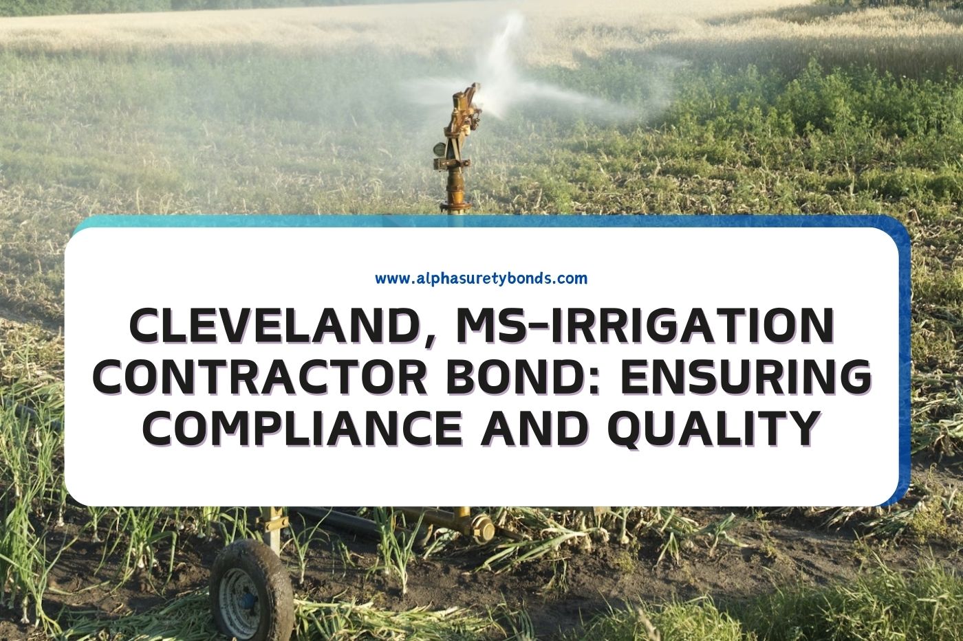 Cleveland, MS-Irrigation Contractor Bond: Ensuring Compliance and Quality