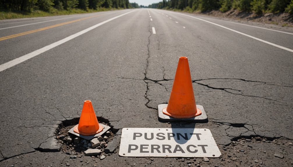 independence township road damage